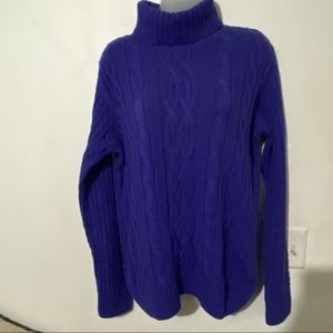 NWT Croft and barrow cable knit turtleneck sweater
